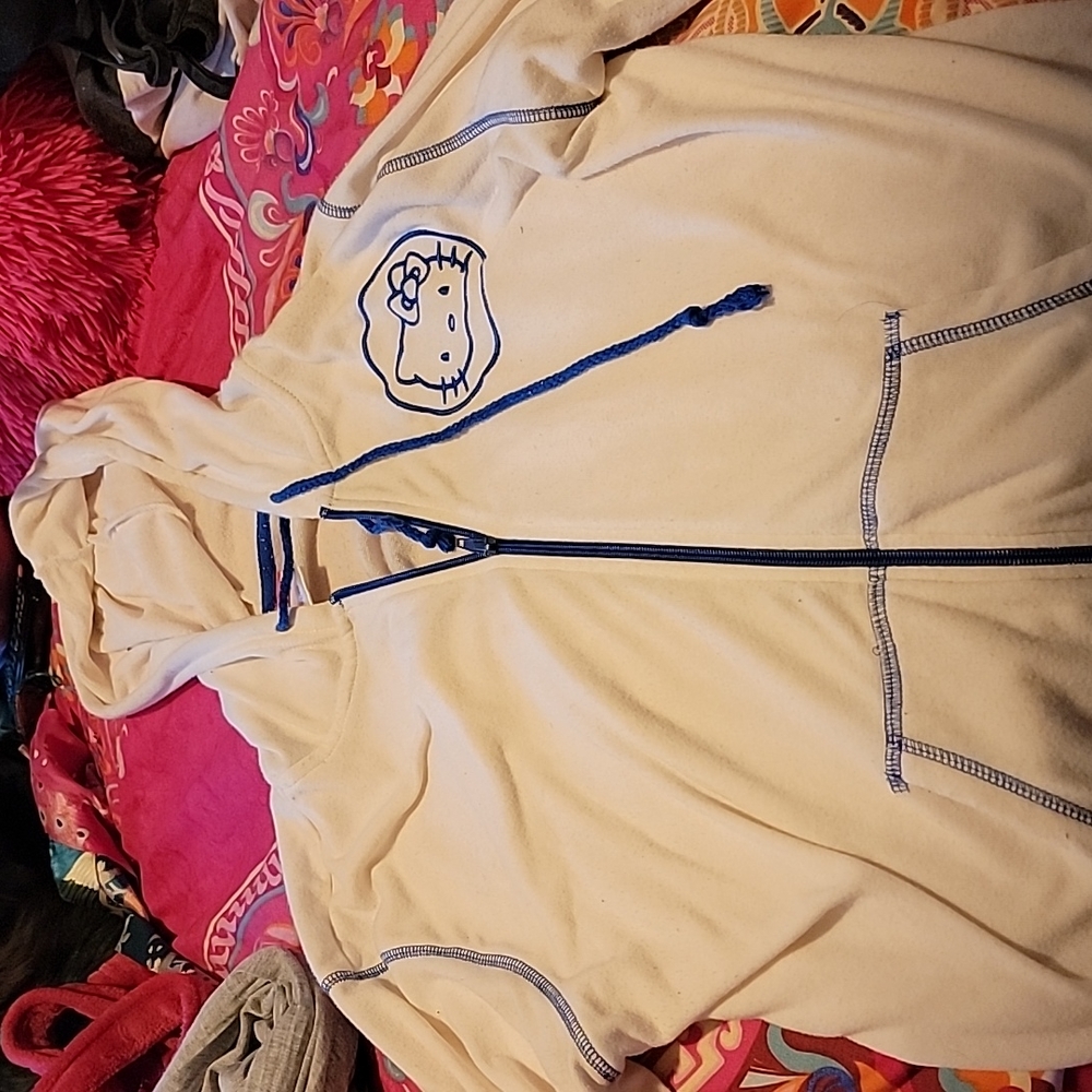 Hello kitty zip up hoodie